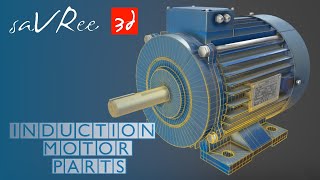 Induction Motor Parts Squirrel Cage  Asynchronous Motor Design [upl. by Ydurt]