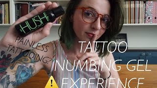 PR Tattoo Numbing Gel Hush Experience [upl. by Olen]