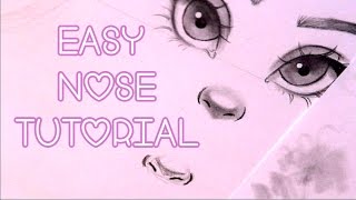 ♡How to Draw Noses Easy♡ [upl. by Ikilisav]