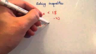 Solving inequalities  Corbettmaths [upl. by Lebbie]