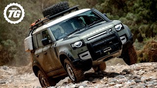 FIRST DRIVE New Land Rover Defender Review 4K  Top Gear [upl. by Noisla320]