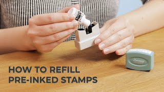 How to Refill PreInked Stamps [upl. by Leeann75]