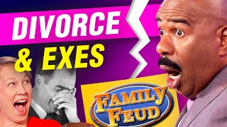 Funniest DIVORCE amp EXES moments on Family Feud [upl. by Yroj]