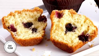 How to Make LOADED Blueberry Streusel Muffins [upl. by Anirt]