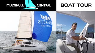 Sailing the Seawind 1160 catamaran  Award winning catamaran under 40 feet BOAT DEMO [upl. by Nosac]