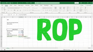 How To Calculate ReOrder Point  ROP [upl. by Ikcaj]