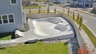 real SKATEPARK in my BACKYARD  backyard tour 2 [upl. by Chevy]