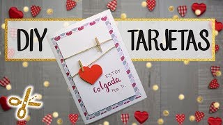 5 Tarjetas DIY para San Valentín [upl. by Nefen]