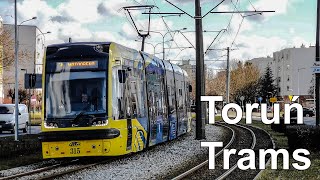 🇵🇱 Trams in Toruń  Tramwaje w Toruniu 2021 4K [upl. by Elletsirhc993]