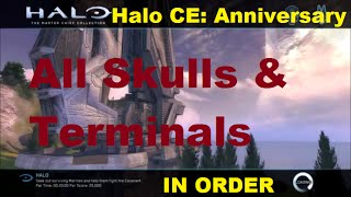 Halo CEA  All Skulls and Terminals in Order [upl. by Alys950]