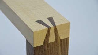 How to make a Japanese dovetail joint By Theo Cook Tutor at Robinson House Studio School [upl. by Thgirw769]