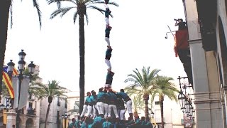 Castellers de Vilafranca  Pd8fm  Vilanova i la Geltrú 2016 [upl. by Lepper]