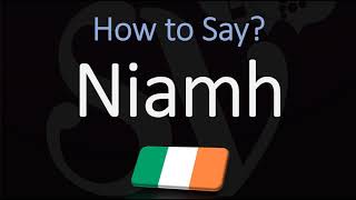 How to Pronounce Niamh CORRECTLY Irish Names Pronunciation [upl. by Rennie18]