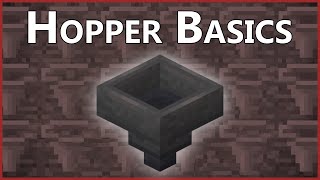 Minecraft Hoppers Basics [upl. by Shadow]