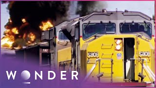 Horrifying Runaway Train San Bernardino Train Disaster SP 7551 East  Mayday  Wonder [upl. by Acenom]