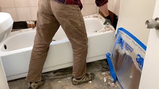 How to Remove a Bathtub 🧐 [upl. by Heiskell]