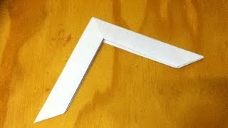 How to Make a Paper Boomerang  an Origami Boomerang  Step by Step Instructions  Tutorial [upl. by Eudora]