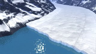 Animation How a Glacier Melts [upl. by Ariahaj652]