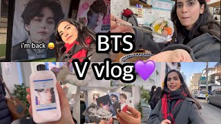 I’m back V VLOG💜  BTS [upl. by Tarazi]