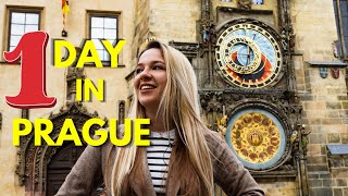 Prague in 1 Day Itinerary  StepByStep Guide  FREE MAP [upl. by Nivahb951]