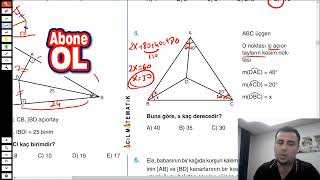 32ACİL YAYINLARI GEOMETRİNİN İLACI Açıortay Test 1 [upl. by Rentsch]