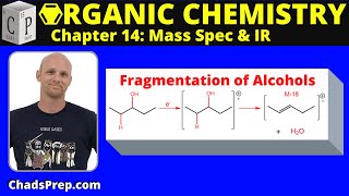 146b Fragmentation Patterns of Alkyl Halides Alcohols and Amines  Organic Chemistry [upl. by Orth]