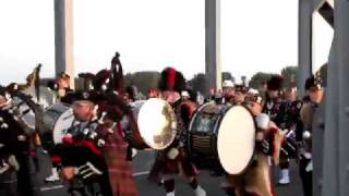 slow march massed pipes and drums John Frost bridge Arnhem [upl. by Assirac]