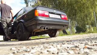 BMW 325I E30 straight pipes exhaust sound [upl. by Heuser]