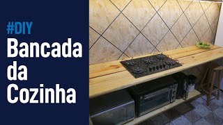 DIY Construindo uma Bancada de Cozinha em Madeira [upl. by Hagep]