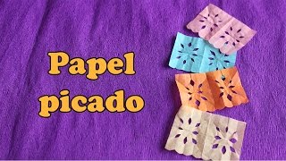 Papel Picado Miniatura  Diseños Faciles [upl. by Adnoluy]