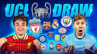 Champions League DRAW  LIVE Reaction ⚽️ [upl. by Westland]