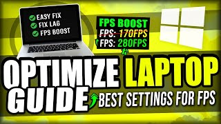 How to Optimize ANY Laptop For Gaming amp Windows Performance 🔧Boost FPS amp Fix 2021 [upl. by Norene]