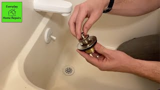 HOW TO REMOVE AND REPLACE A TUB DRAIN [upl. by Atirhs]