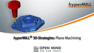 hyperMILL 3DStrategies Plane Machining CAMSoftware [upl. by Nodnol314]