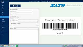 How to Create SBPL Command for SATO Printer using NiceLabel [upl. by Edwina]