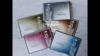 Trauerkarten einmal anders mit StampinUp condolences cards [upl. by Edea468]