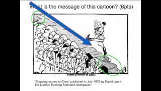 Causes of WW2 Cartoon Analysis  Stepping stones to War [upl. by Fortunato]