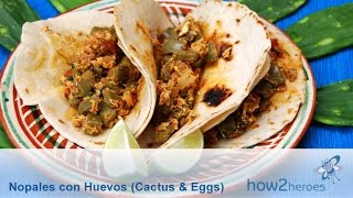 Nopales con Huevos Cactus w Eggs [upl. by Yanttirb618]