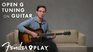 Open G Tuning on Guitar  How to Tune to Open G  Fender Play [upl. by Sands]