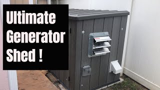 Another Generator Shed Build for the Predator 8750 [upl. by Annatnom884]