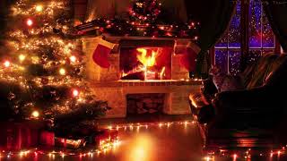 🎧 Christmas ambience  Snowstorm amp Crackling Fireplace Sounds 10 Hours [upl. by Deborath45]