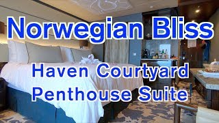 Norwegian Bliss Haven Courtyard Penthouse Suite with Balcony Category H5  NEW VIDEO [upl. by Else]