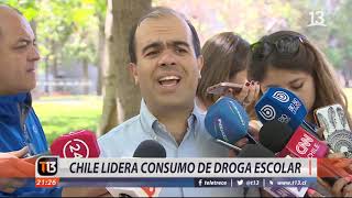 Chile lidera consumo de droga escolar [upl. by Alakim]