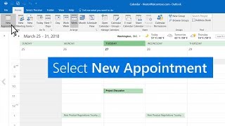 Create appointments and meetings in Outlook [upl. by Emersen]