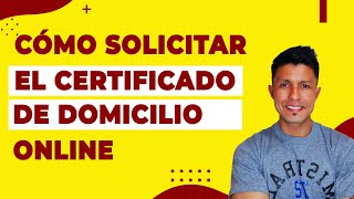 Solicita el Certificado de Domicilio ONLINE  Declaración Jurada de Domicilio 2022 [upl. by Yrtsed]