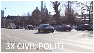 3X CIVIL POLITI i udrykning fanget på HC Andersens boulevard [upl. by Violeta]