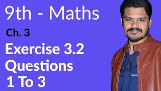 9th Class Math  Exercise 32  9th Class Math Chapter 3 [upl. by Qirat]