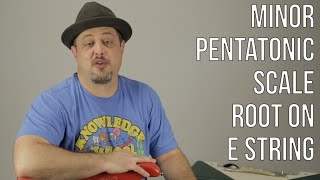 Minor Pentatonic Scale Root on quotEquot String PART 1  Lead Guitar Practice Routine [upl. by Shrier]