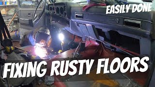 Floor Pan Replacement  Quick Cheap And Easy [upl. by Ekusuy]