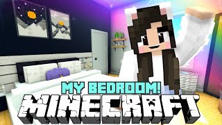 💙 Building MY BEDROOM in Minecraft [upl. by Euqinom]